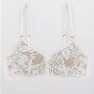 Aerie Lace Plunge Push Up Bra